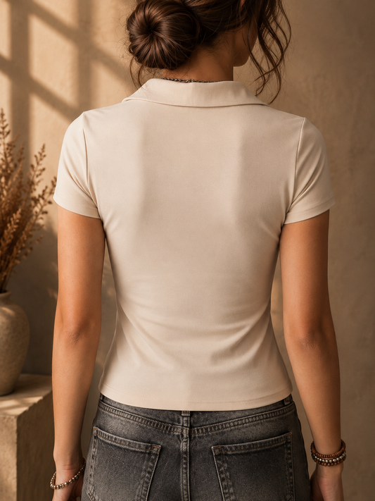 Casual Short Sleeve Slim Fit T-Shirt