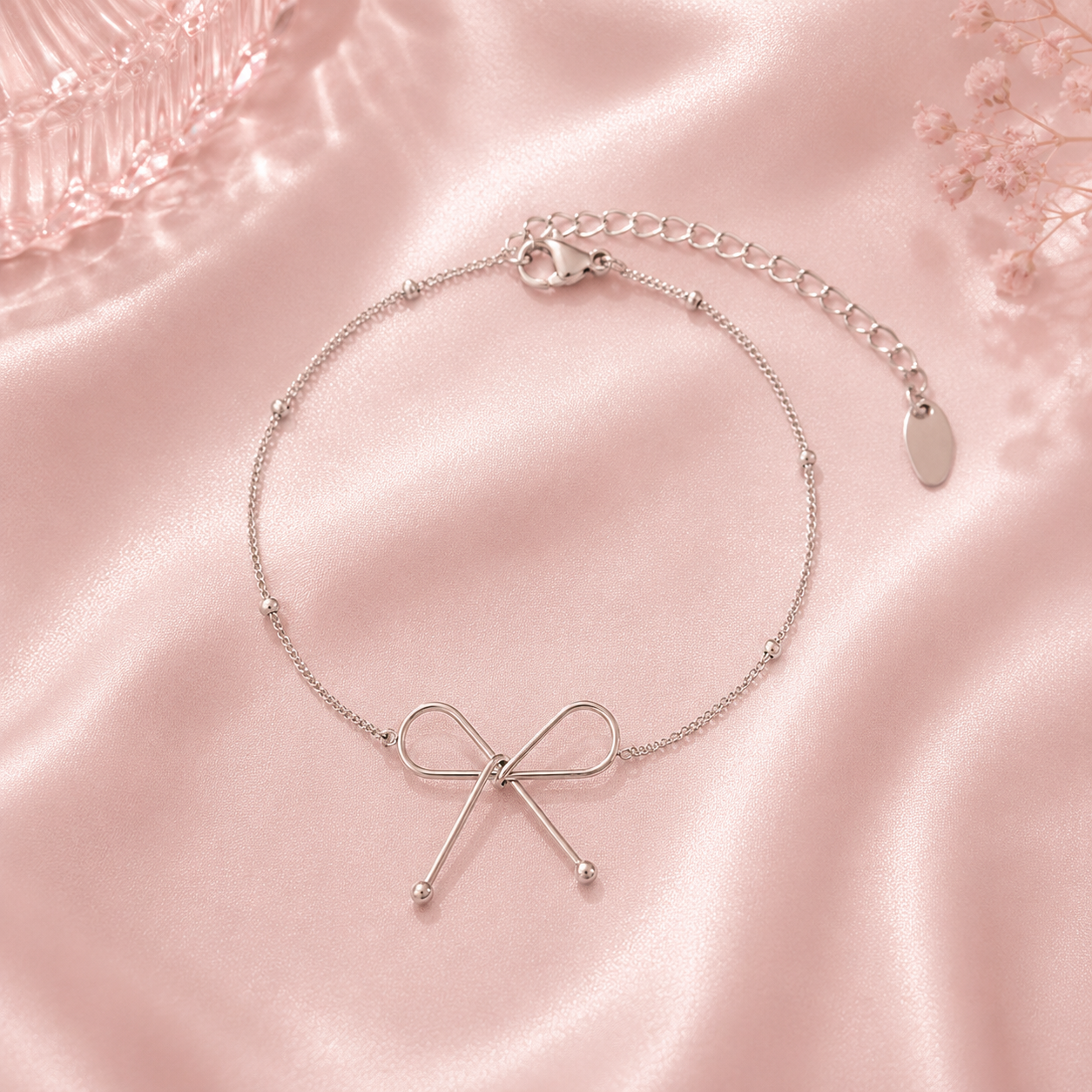 Titanium Steel Bow Bracelet