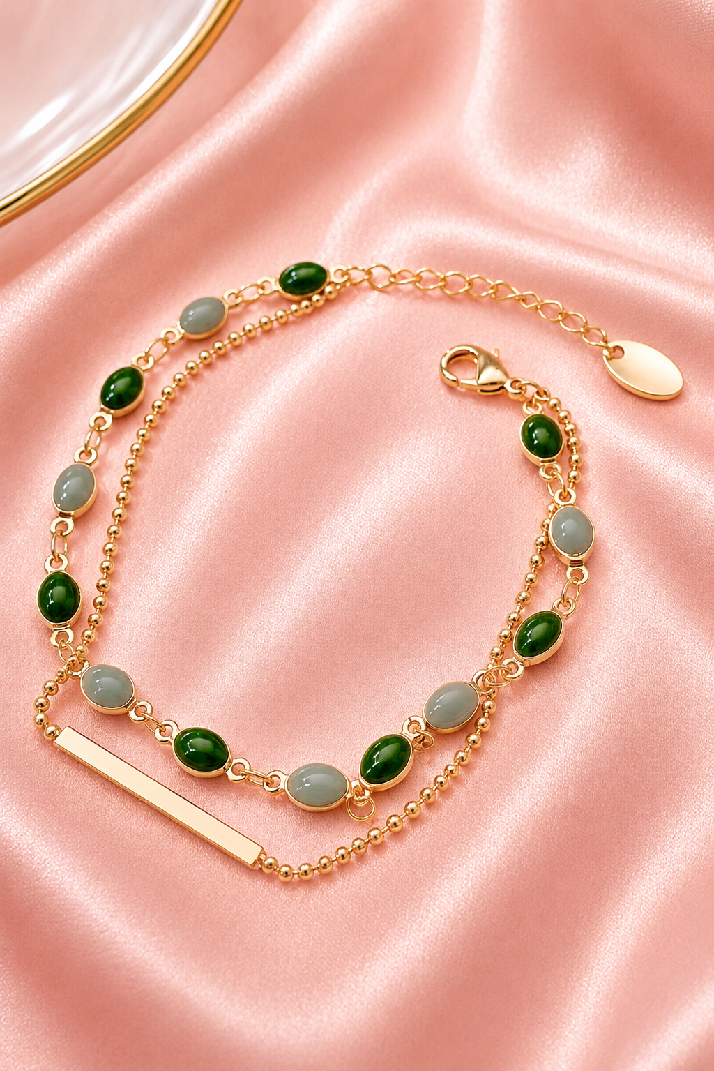 Alloy Double-Layered Bracelet