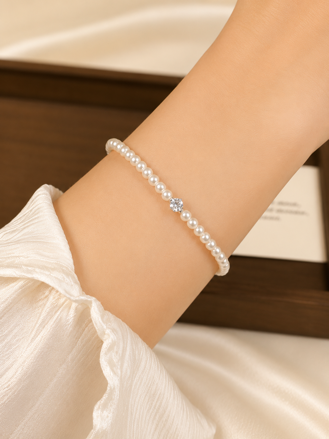 Adjustable Pearl Bracelet