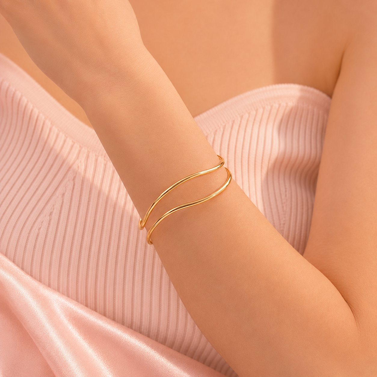 Minimalist Stainless Steel Cuff Bracelet