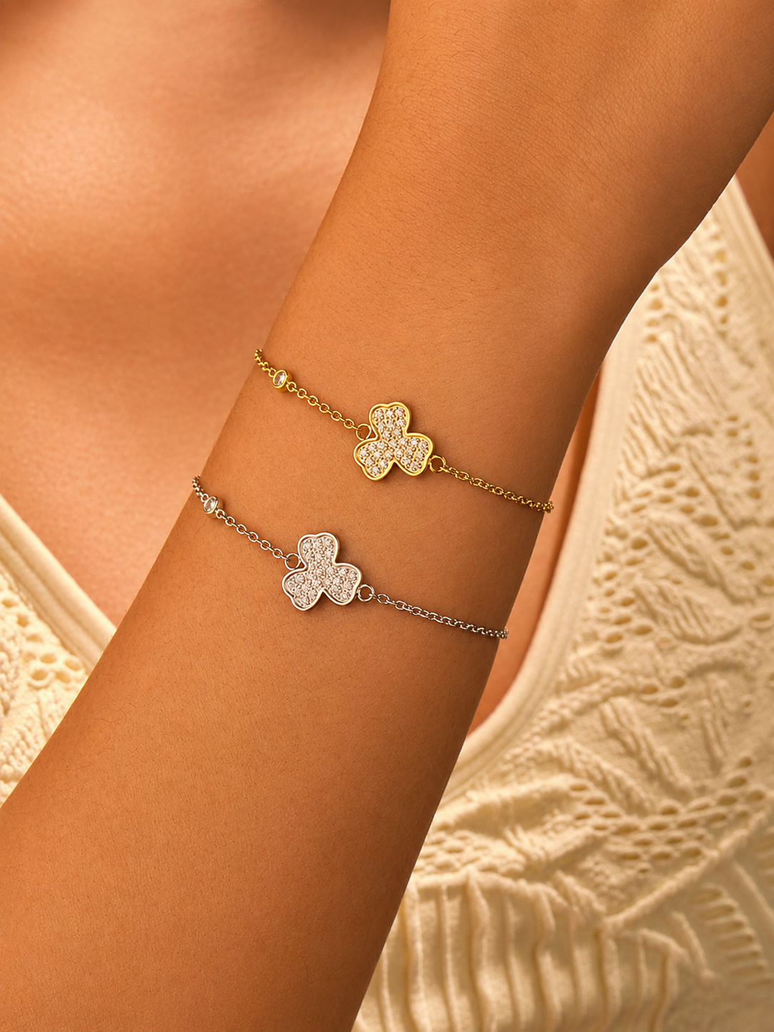 Stainless Steel Zircon Bracelet