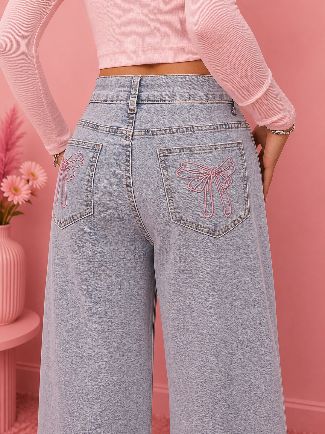 Wide Leg High Waist Jeans