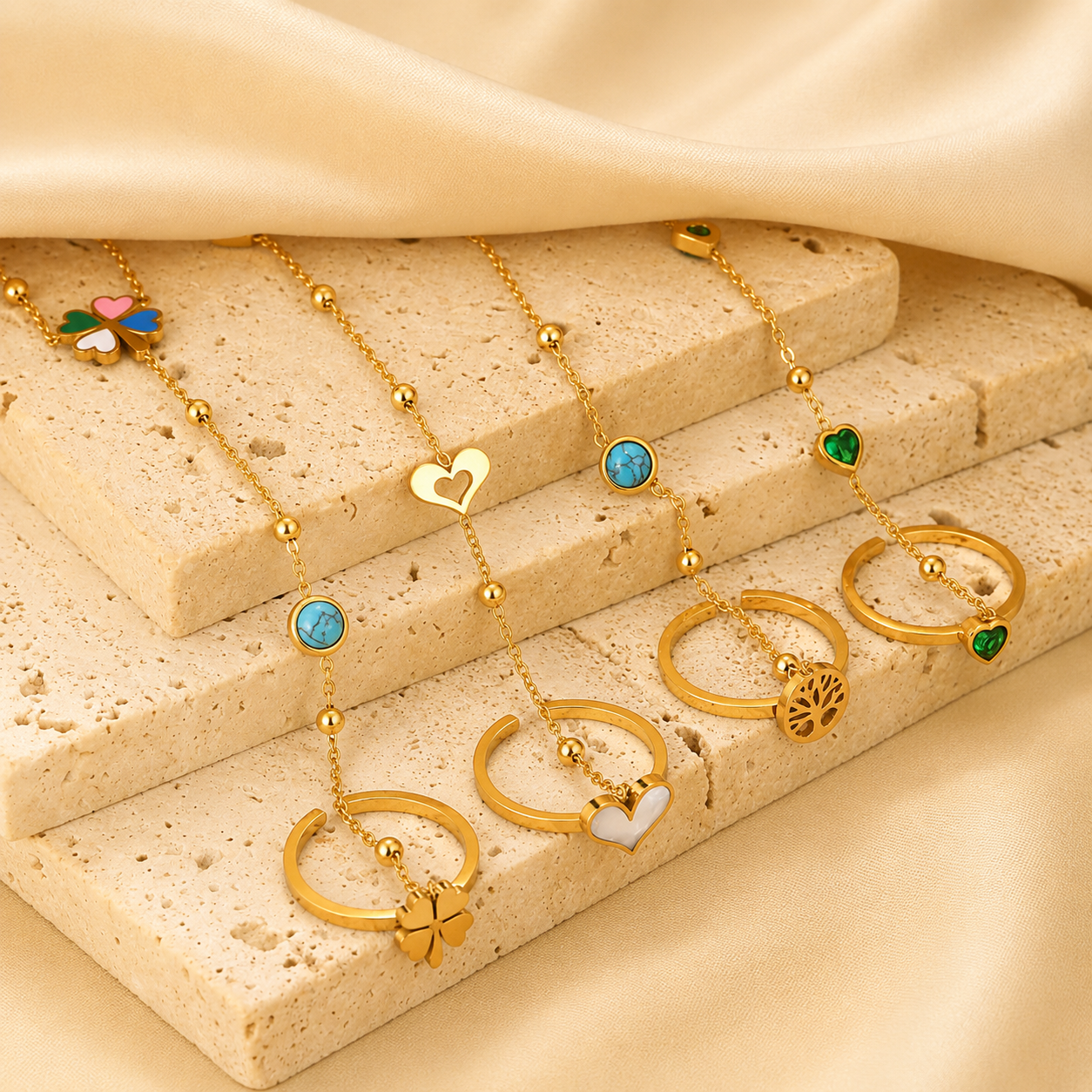 18K Gold-Plated Chain Bracelet