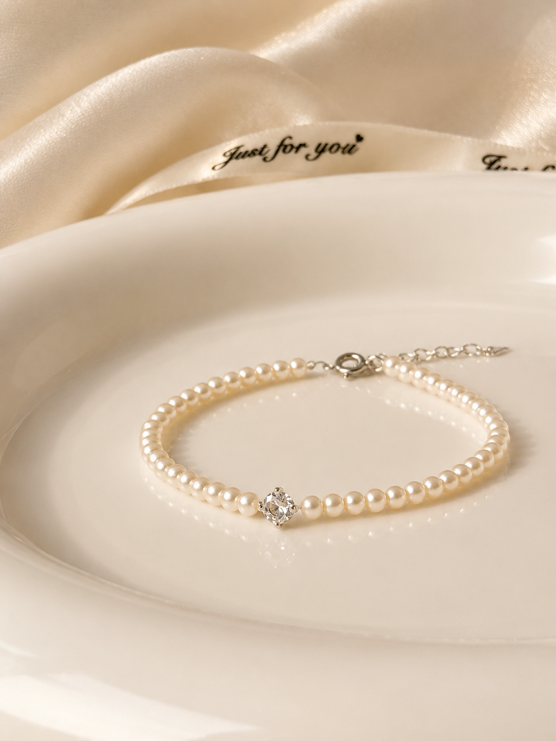 Adjustable Pearl Bracelet