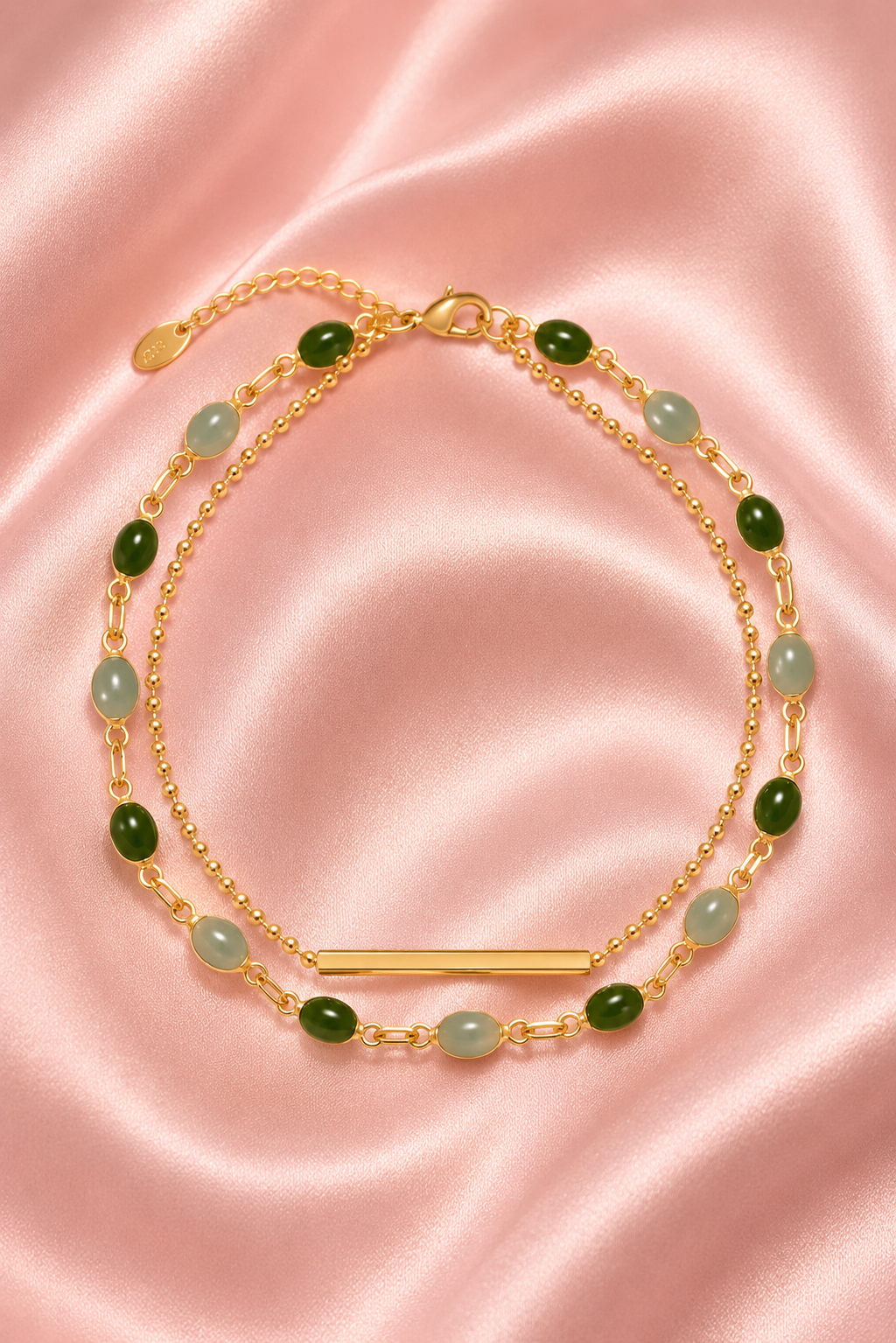 Alloy Double-Layered Bracelet
