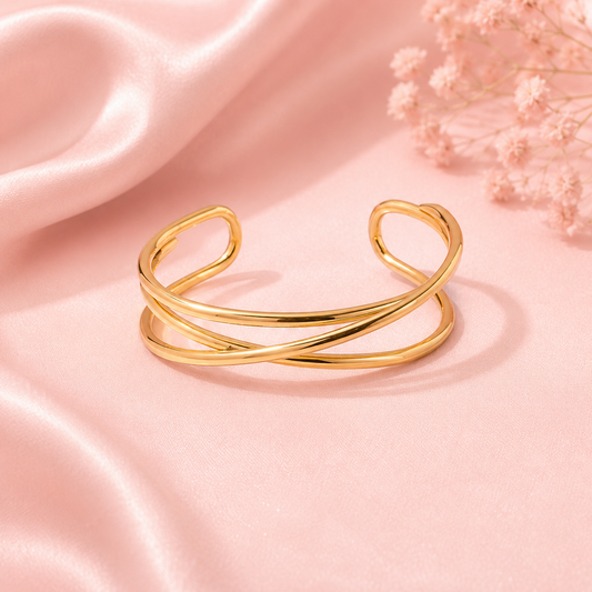 Minimalist Stainless Steel Cuff Bracelet