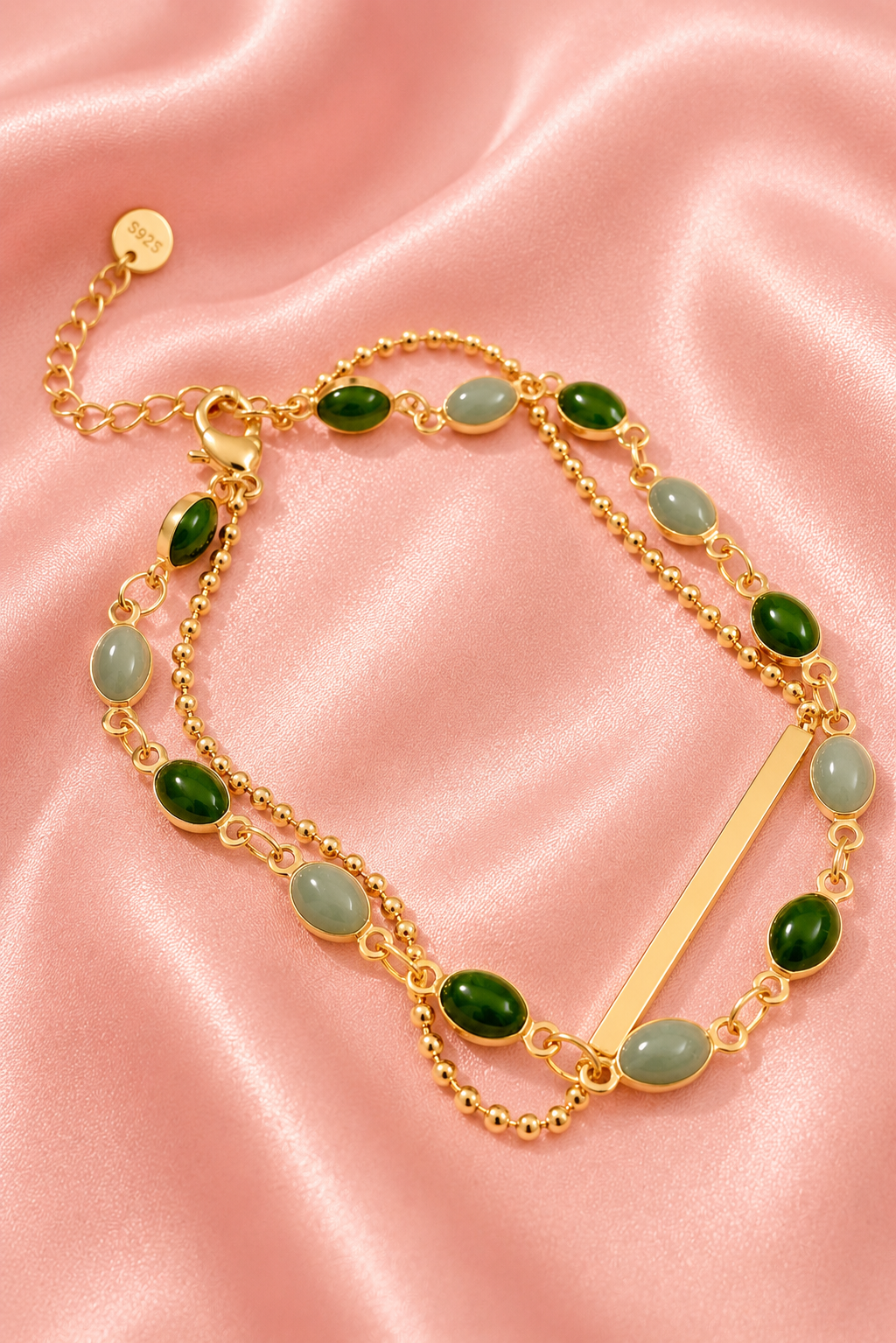 Alloy Double-Layered Bracelet